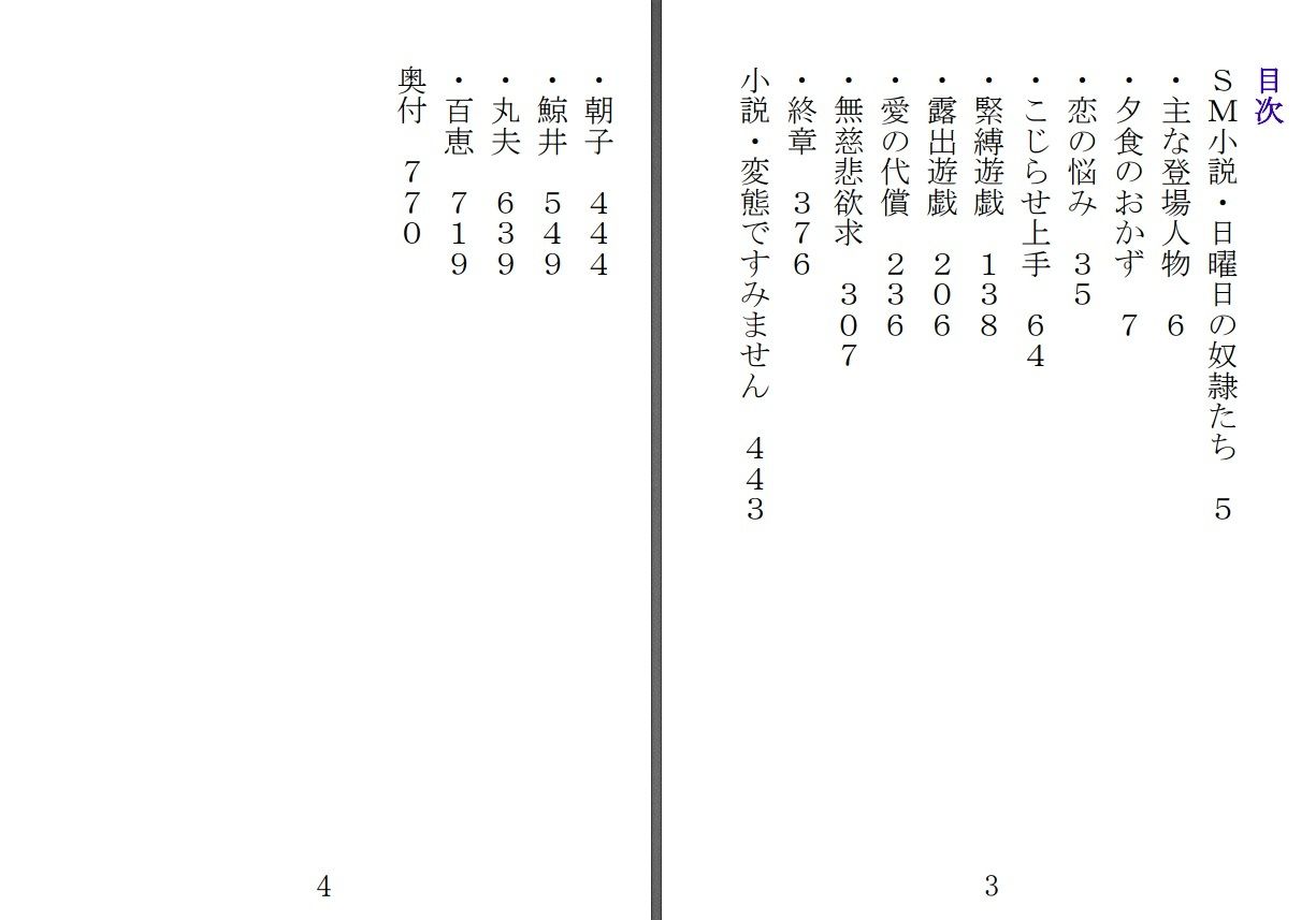 日曜日の奴●たち/変態ですみません4