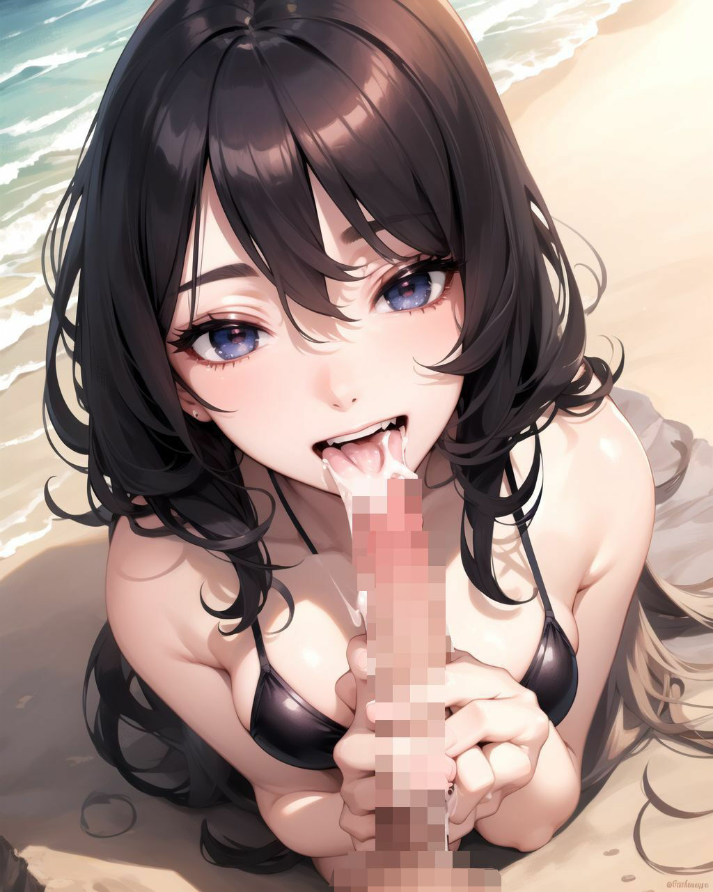 砂浜で遊んでるビキニの女の子がお股を広げて誘惑してきたから中出しさせてもらいました6