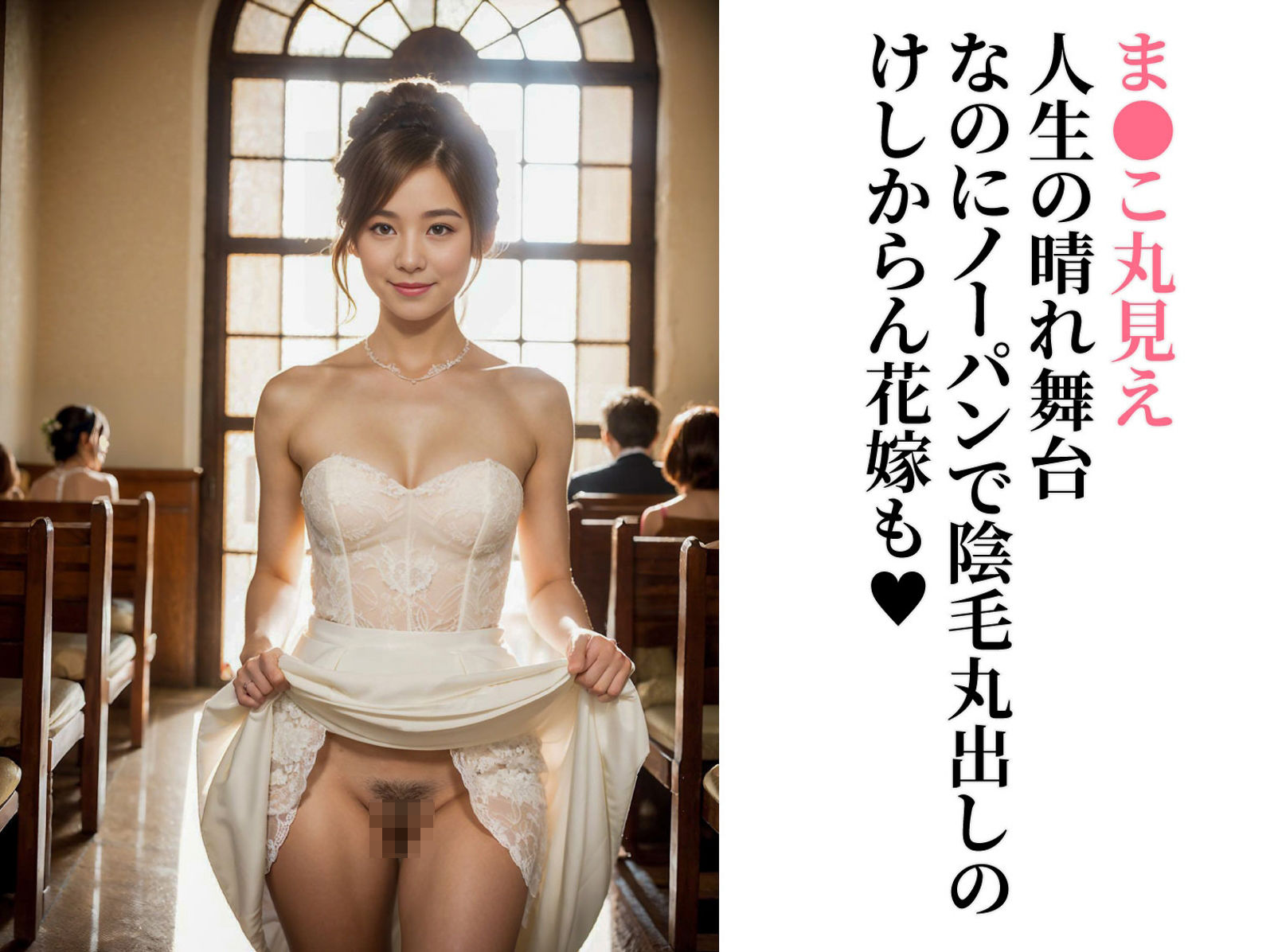 結婚式当日のパンティみせて 貞操観念が低い世界の花嫁6