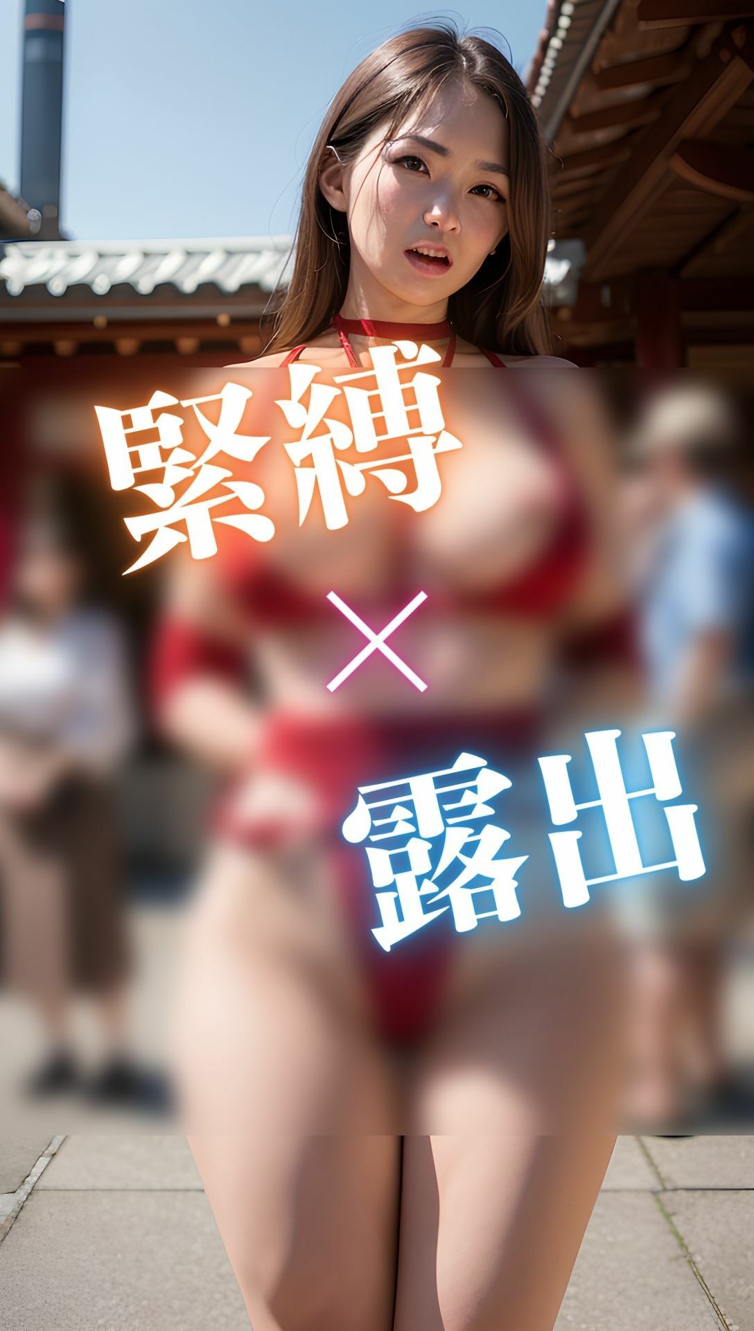 緊縛女子校生×野外露出 縛られた姿を見て欲しくて2