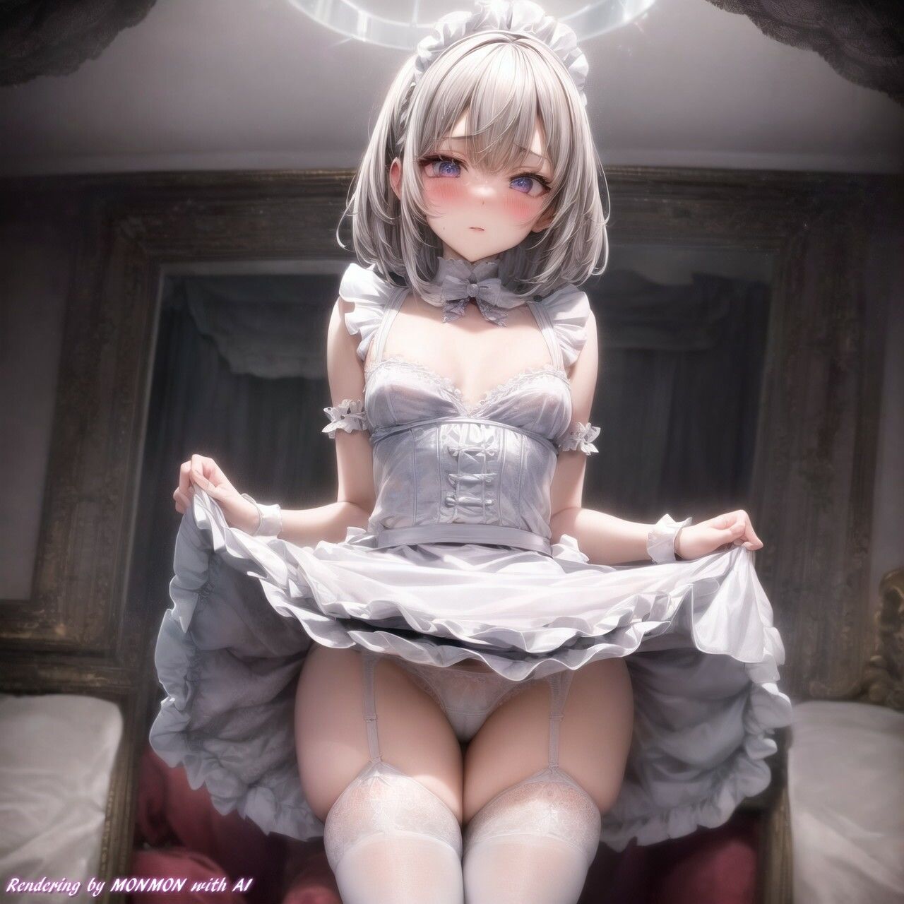 見習いのメイドさんにお願いしてみた。〜スカートたくし上げ編〜2