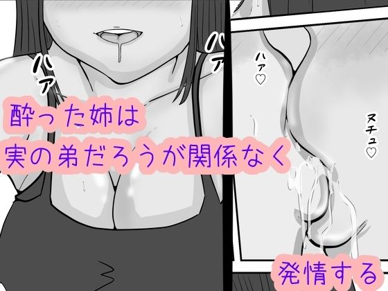 酔った姉ちゃんとエッチな事をする モノクロ版3