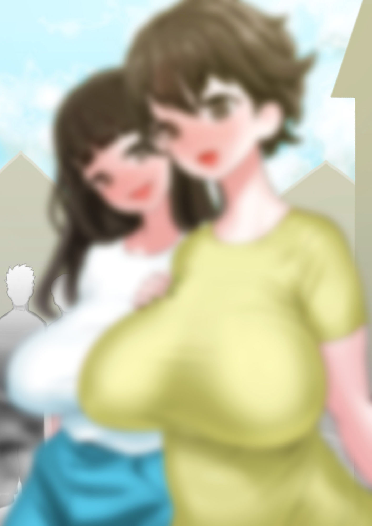 隣の家の母娘を着た探偵に温泉で誘惑されて3P3