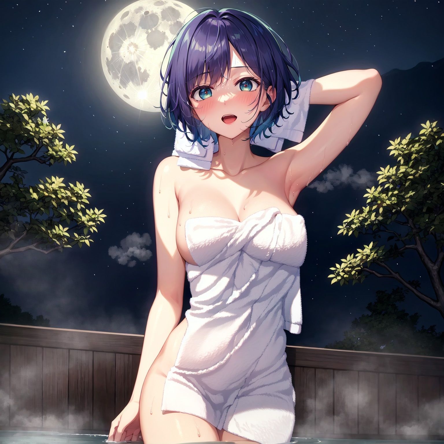 黒〇あかねと露天風呂に 入ってみた？1