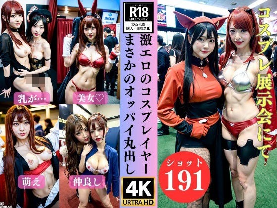 【激エロのコスプレイヤー〜展示会でオッパイ丸出し191人〜】美熟女LAB