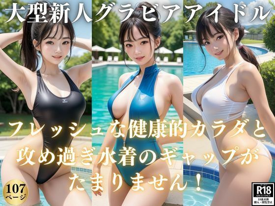 【大型新人グラビアアイドル初登場！フレッシュなカラダと攻め過ぎ水着のギャップがたまらない！】高画質グラビア