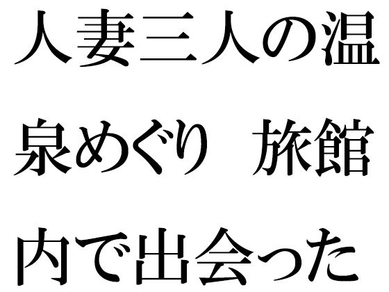 【人妻三人の温泉めぐり 旅館内で出会った男の子と】逢瀬のひび