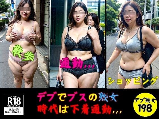 【デブでブスの熟女—時代は下着通勤198人，，，—】熟女部屋