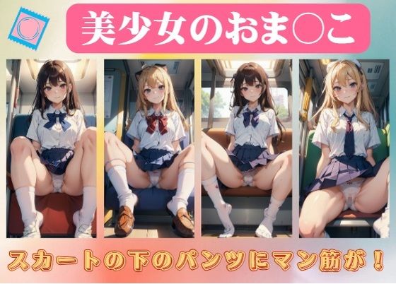 【美少女のおま〇こ〜スカートの下のパンツにマン筋が！】エロ見放題タイム