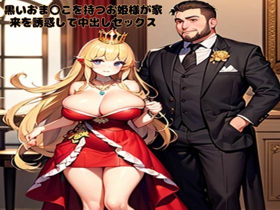 【黒いおま〇こを持つお姫様が家来を誘惑して中出しセックス】南花音