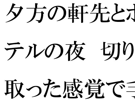 【夕方の軒先とホテルの夜  切り取った感覚で手に取ったスマホ】逢瀬のひび