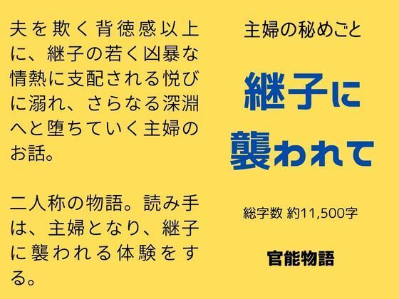 【主婦の秘めごと 〜継子に襲われて〜】官能物語