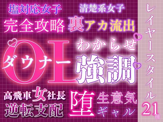 【大人レイヤースタイル21種セット セクシー】うらがわ