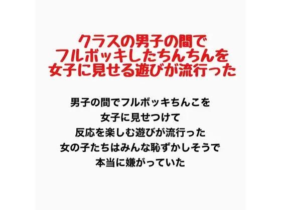 【クラスの男子の間でフルボッキしたちんちんを女子に見せる遊びが流行った】羞恥の星空 CFNM/CMNF