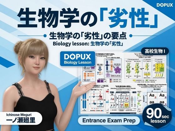 【【▲20】一ノ瀬廻里 大学に進学し強豪予備校『DOPUX（ドピュックス』で生物I，IIを教える名物講師に！（Vol.013:劣性）】Libido-Labo