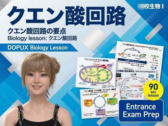 【【▲20】一ノ瀬廻里 大学に進学し強豪予備校『DOPUX（ドピュックス』で生物I，IIを教える名物講師に！（Vol.022:クエン酸回路）】Libido-Labo