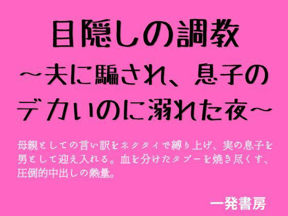 【目隠しの調教 〜夫に騙され、息子のデカいのに溺れた夜〜】一発書房